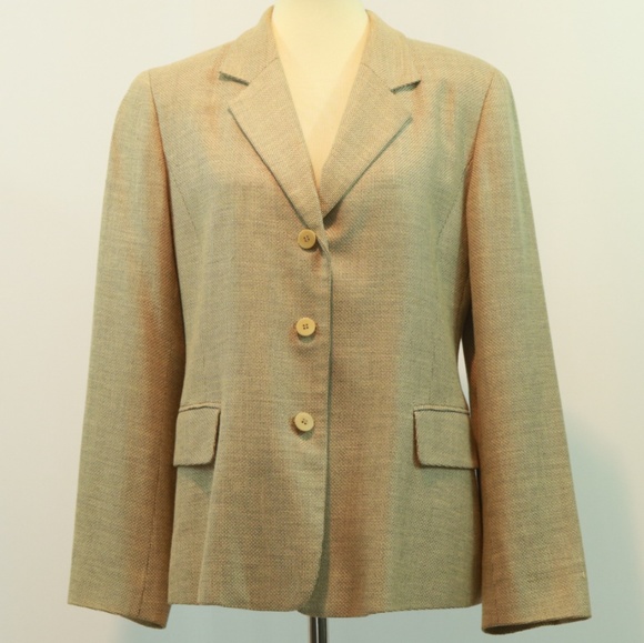Lafayette 148 New York Jackets & Blazers - Lafayette 148 Linen Cotton Blend Blazer Jacket